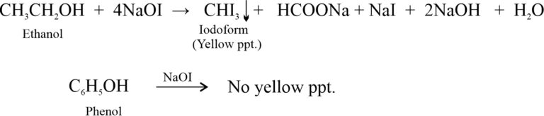Distinguish Between Ethanol And Phenol
